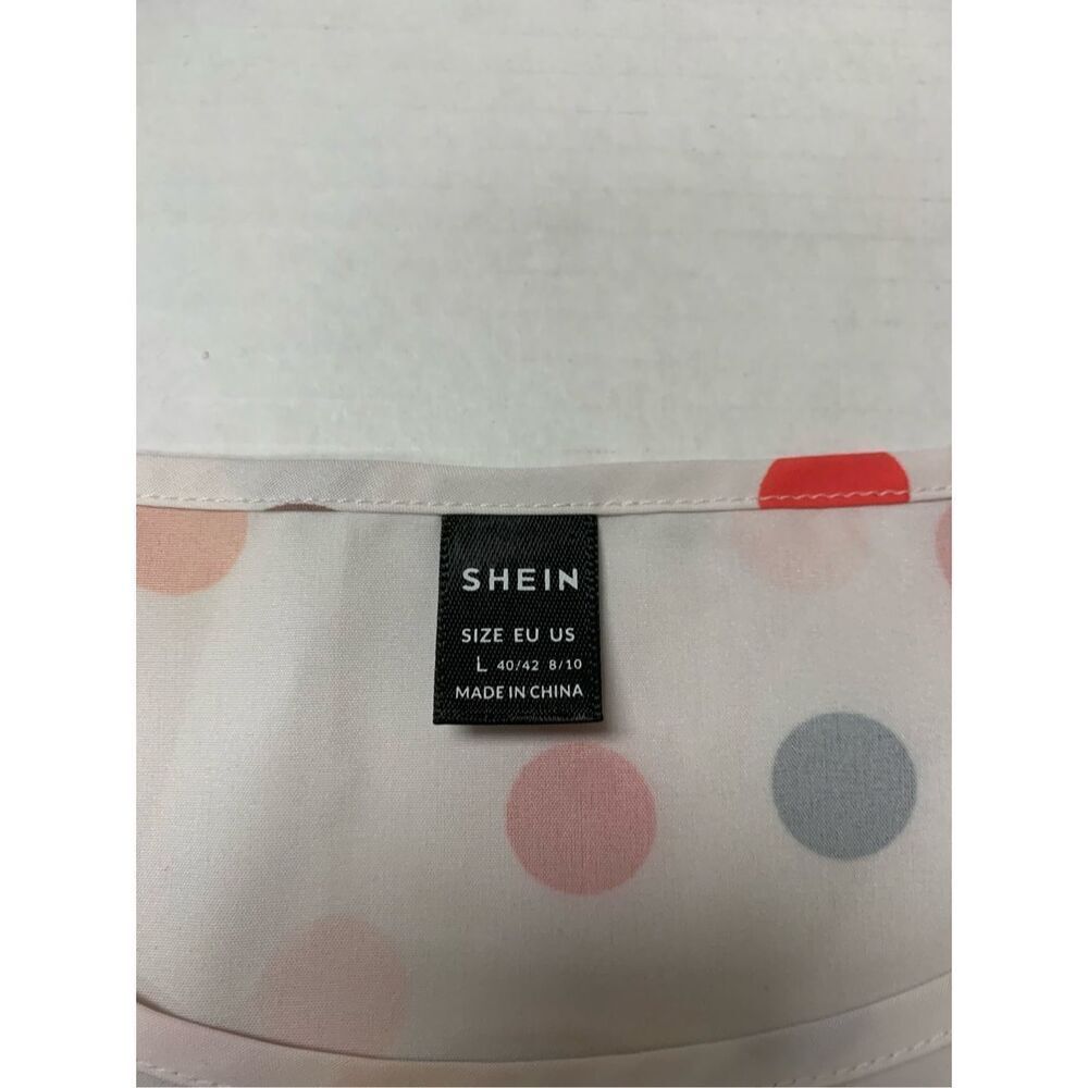 Multicolored Polka Dot Patterned Blouse - Picture 5 of 8